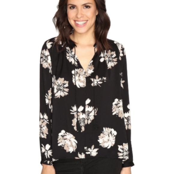 lucky brand floral blouse